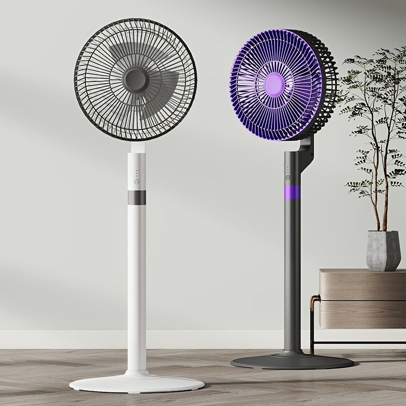 Home Air Circulating Standing Fan, High Wind Power Electric Fan, Powerful Energy-Saving Quiet Desktop Vertical Floor Fan