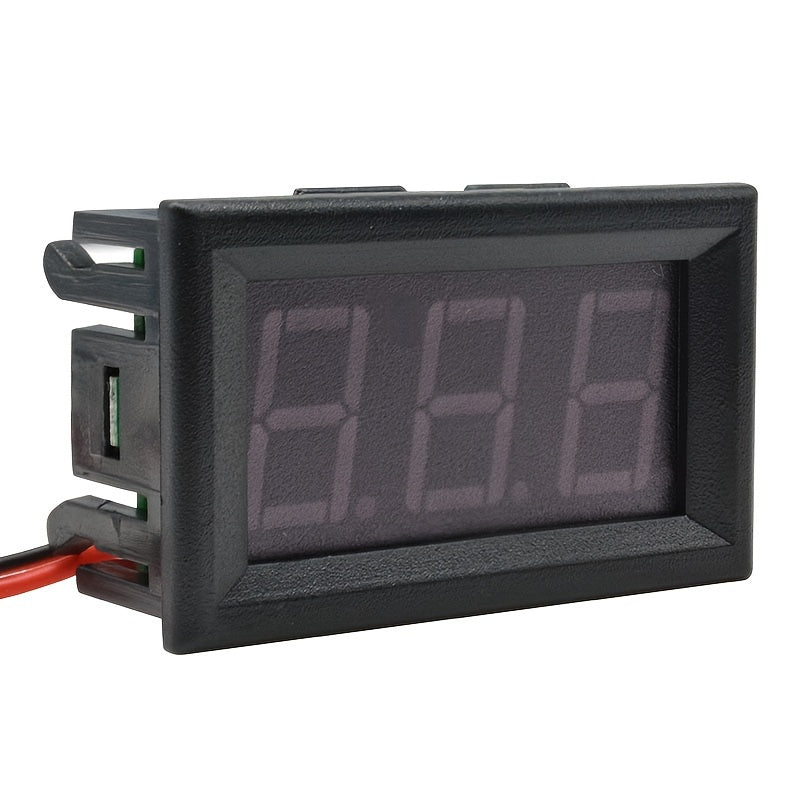 0.56-Inch DC 4.5-30V Digital Voltmeter Voltage Tester Bright LED Display Two-Wire Battery Monitor for Panel Mount
