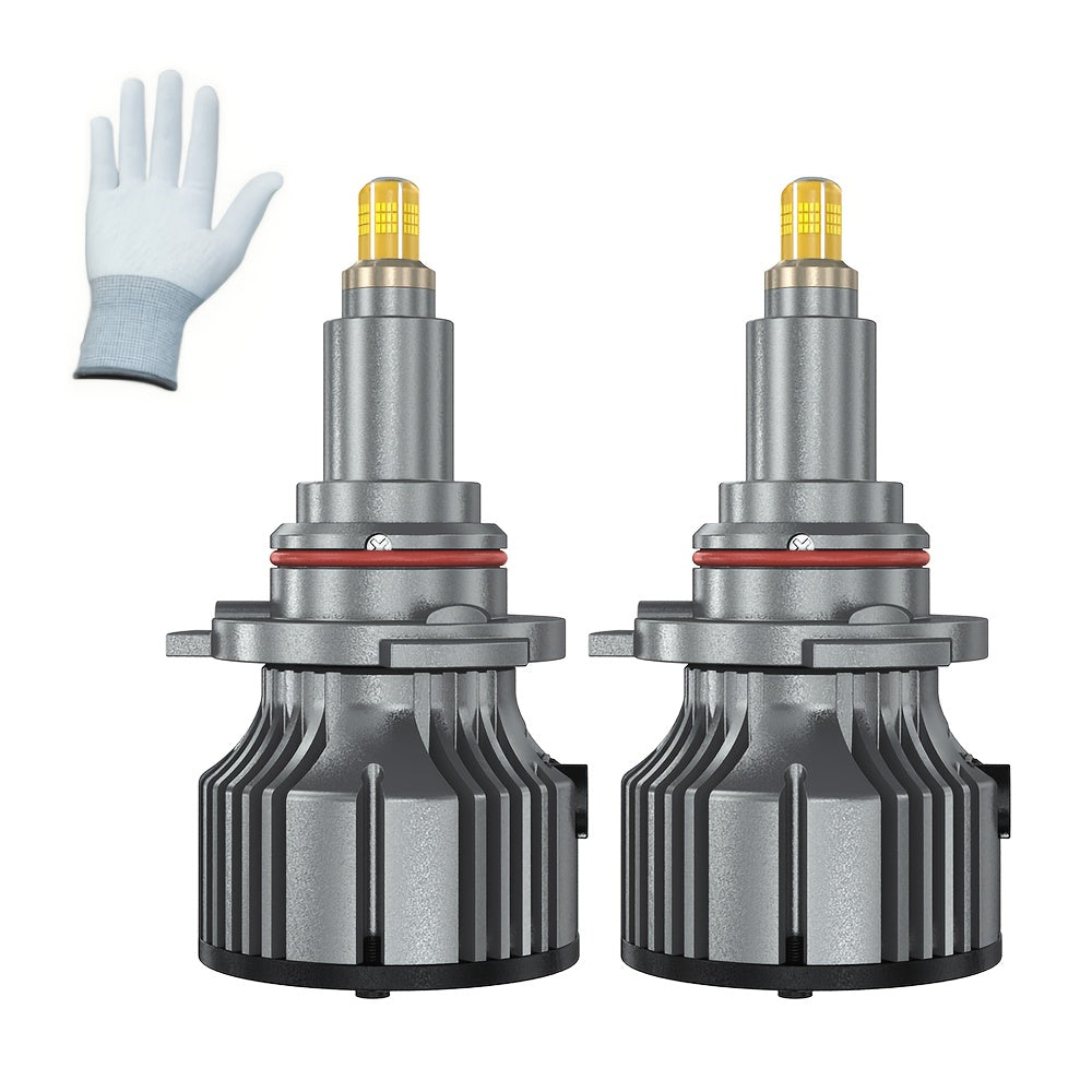 2-Pack 360° H7 LED Car Headlight Bulbs CANBUS H1 H8 H9 H11 200W 9005 9006 HB3 HB4 LED Fog Light Assembly