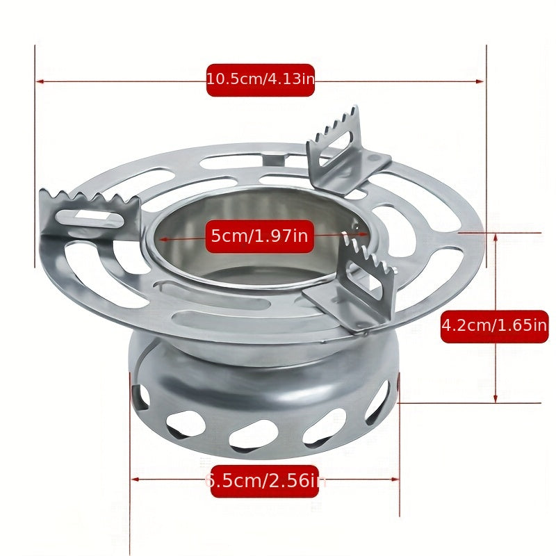 Outdoor Camping Aluminum Alloy Windproof Burner, Portable Stove Lid Concentrator for Rapid Heating, Ideal for Outdoor Camping and Picnic Cooking (Stove Not Included)