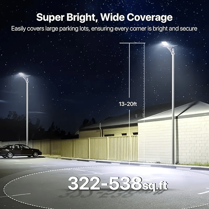 1/2/4 Pack Solar Street Light, Waterproof IP65 LED Solar Wall Light, 6000mAh LED PIR Motion Sensor Light Street Light with Remote Control, 6500K Dimmable Outdoor Garden Lighting, 357 LED Beads Outdoor Solar Street Light, Perfect for Courtyard