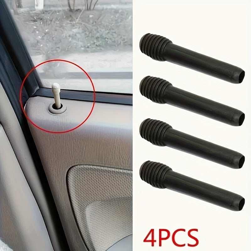 4pcs Door Lock Pin Pull Knob – Black Plastic Lock, Door Lock Knob for VW Golf & Vento, Auto Interior Tool Decorative Accessory, Easy Installation, No Charging Required, Durable Interior Door Lock Pin Pull