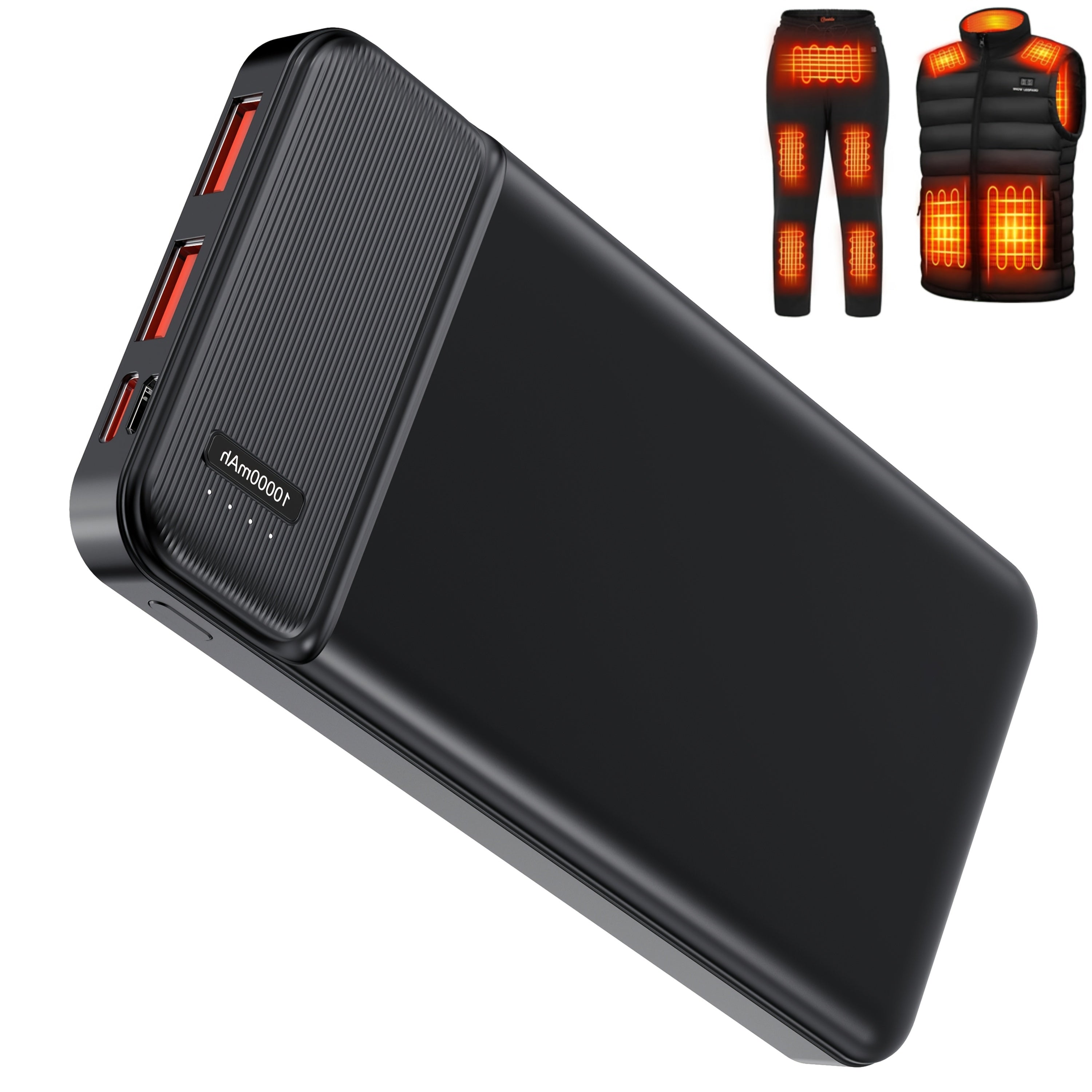 10000mAh High-Speed Power Bank, Portable Charger USB-C PD Charging, Compact Battery Pack For Tablets, Smartphones, And More USB Devices.