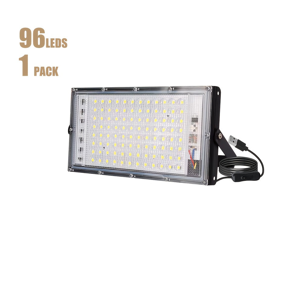5V USB LED Light with 50/96/144 LED Beads, 6000K Pure White Light, USB Plug Easy Connection, 59.06 Inch Power Cord with On/Off Switch, Ideal for Garage Warehouse Indoor Construction Site Lighting