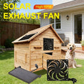 3W Solar Exhaust Fan, Detachable Solar Panel, No Battery Needed, Low Noise Bidirectional Ventilation System, Window Ventilation and Cooling for RVs, Chicken Coops, Greenhouses, Sheds and Pet Houses