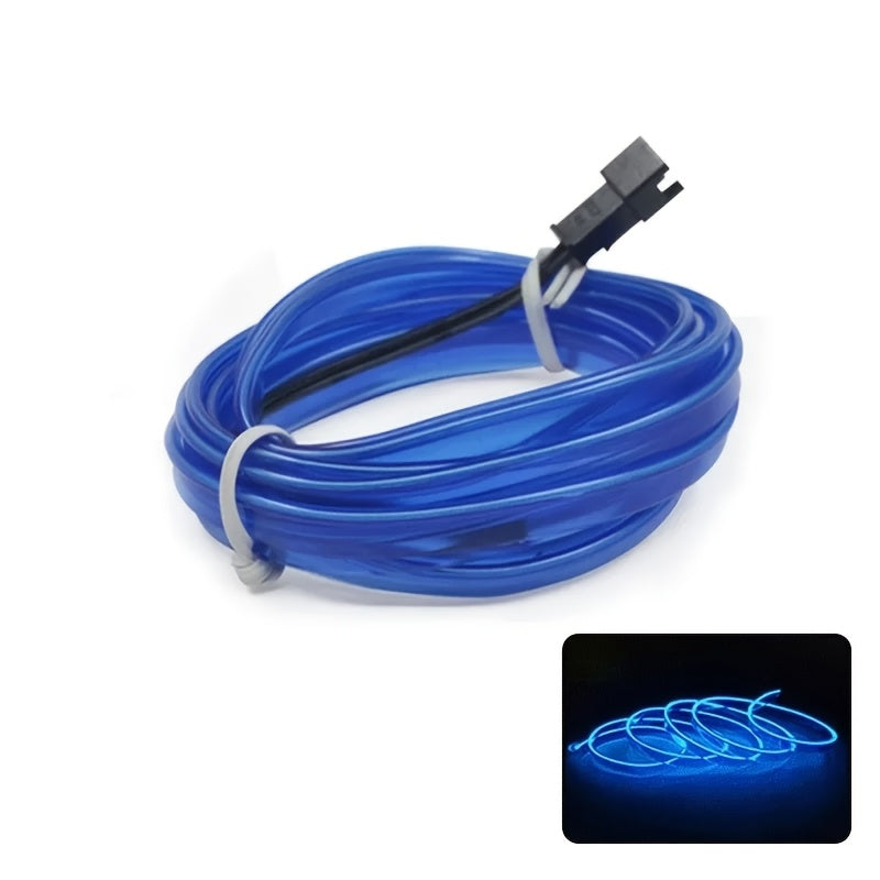 196.85英寸 LED 霓虹灯条 - 柔性氛围灯，适用于项目，USB 供电装饰灯，适用于派对，不含电池