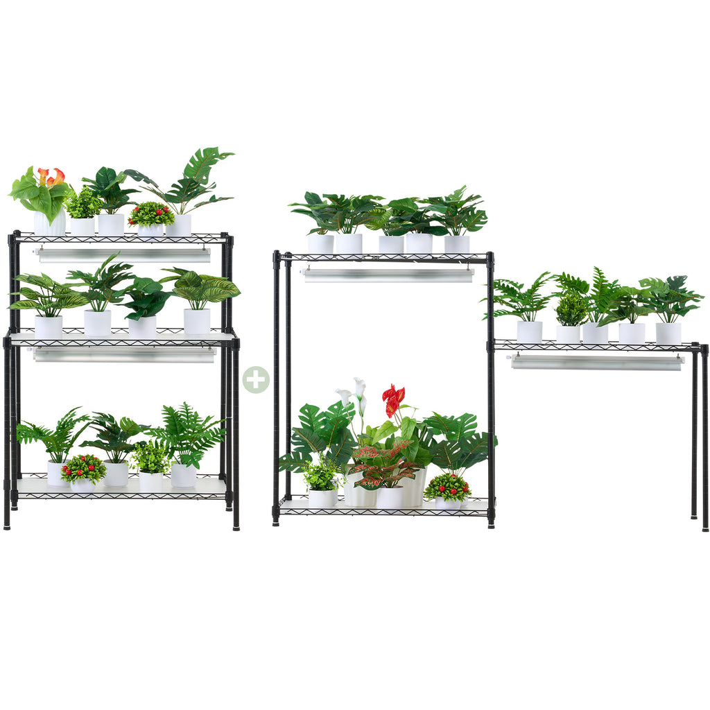 VEVOR DIY Plant Stand with Grow Light, 6-Tier, 192W, 70.9" H, Full Spectrum LED Plant Growing Shelf