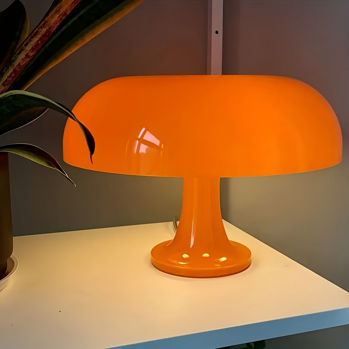 1 piece living room decorative lighting modern minimalist table lamp LED mushroom table lamp, desktop lighting lamp, for Christmas home decoration, Christmas ornament, room decoration, hotel bedroom bedside lamp