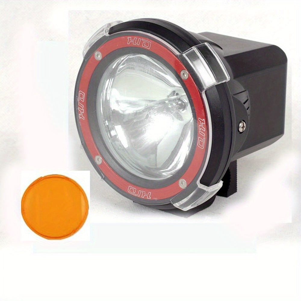 5-inch HID xenon driving light 12-24V 55W yellow/white cover off-road vehicle roof modified work light outdoor spotlight fishing light