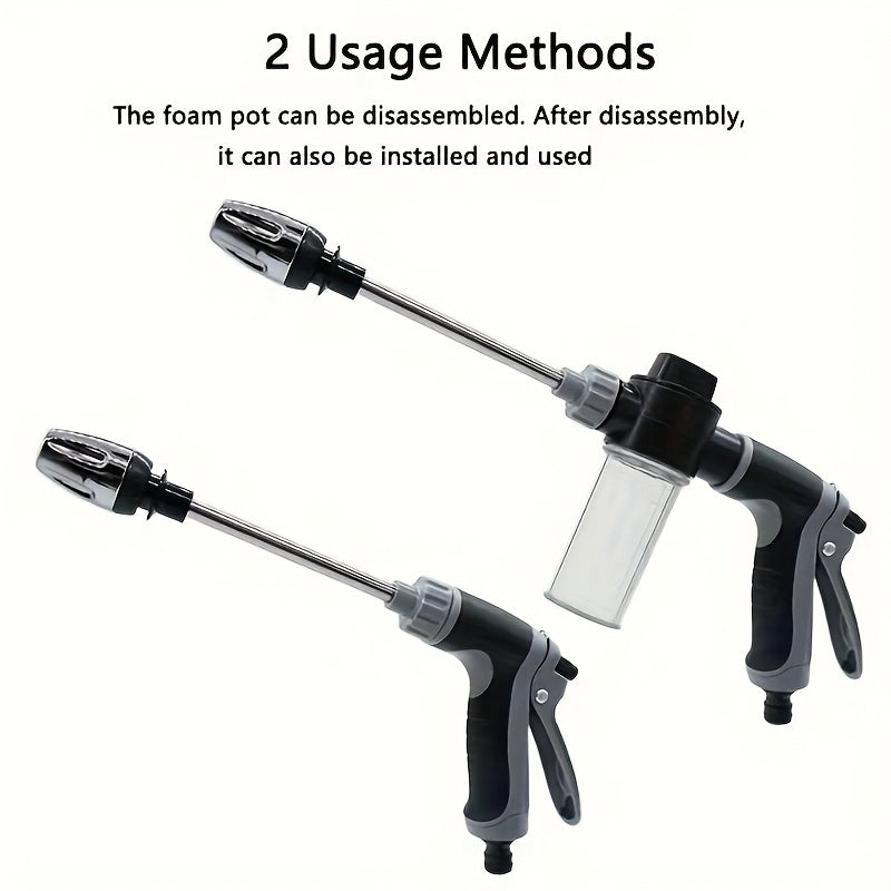 High-Pressure Car Wash Gun – For RV Exterior, Auto Detailing & Garden Hose Nozzle – Adjustable Spray Modes, Rust-Proof Design – Heavy-Duty Construction for Home & Commercial Use. Christmas & Halloween Gift