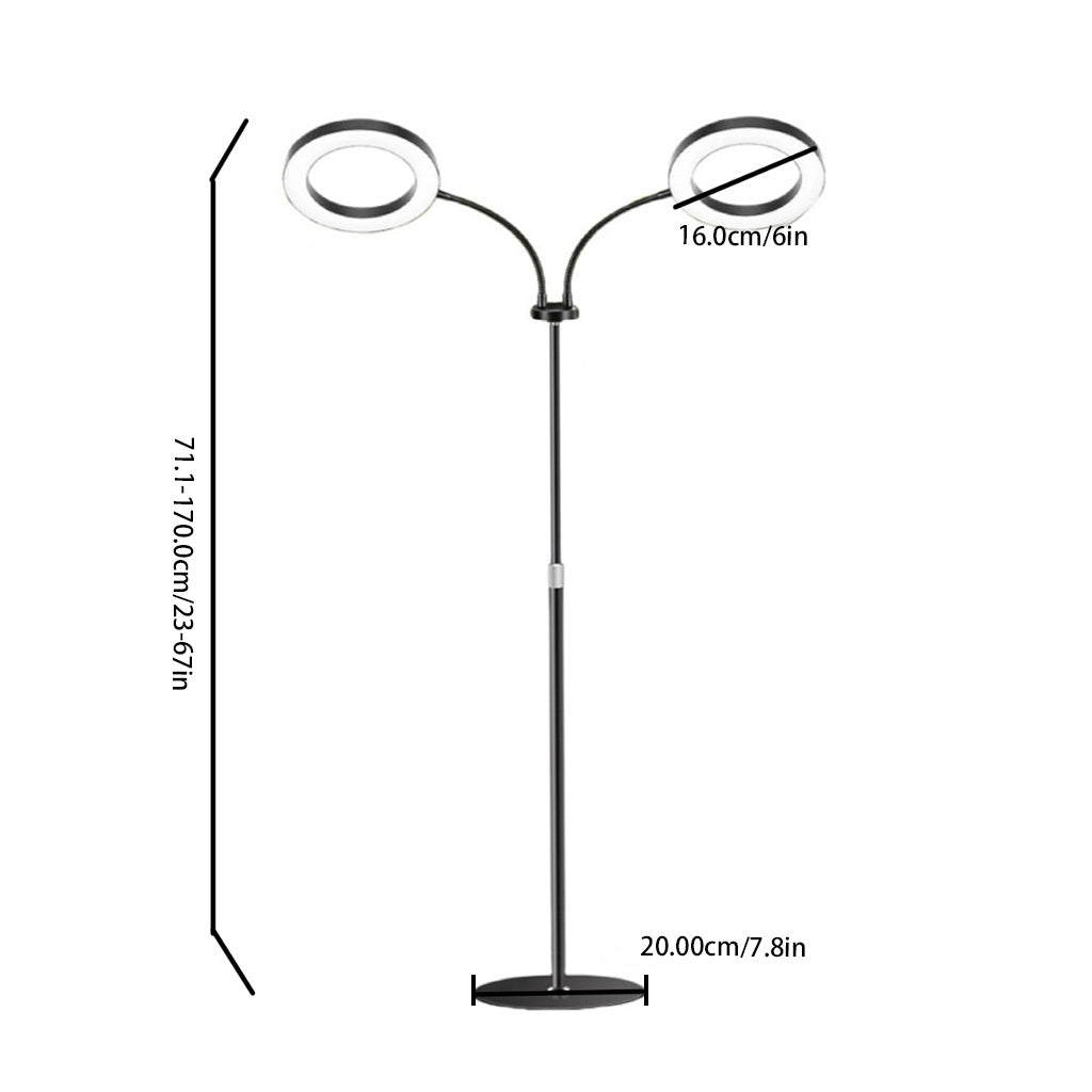 Full Spectrum LED Plant Grow Light Bar with Stand – 3 Lighting Modes, 10 Dimming Levels, 3/9/12 Hours Timing Function; Heavy-Duty Adjustable Floor Grow Lamp, Height Adjustable, Perfect for Indoor Potted Plants, Seedlings