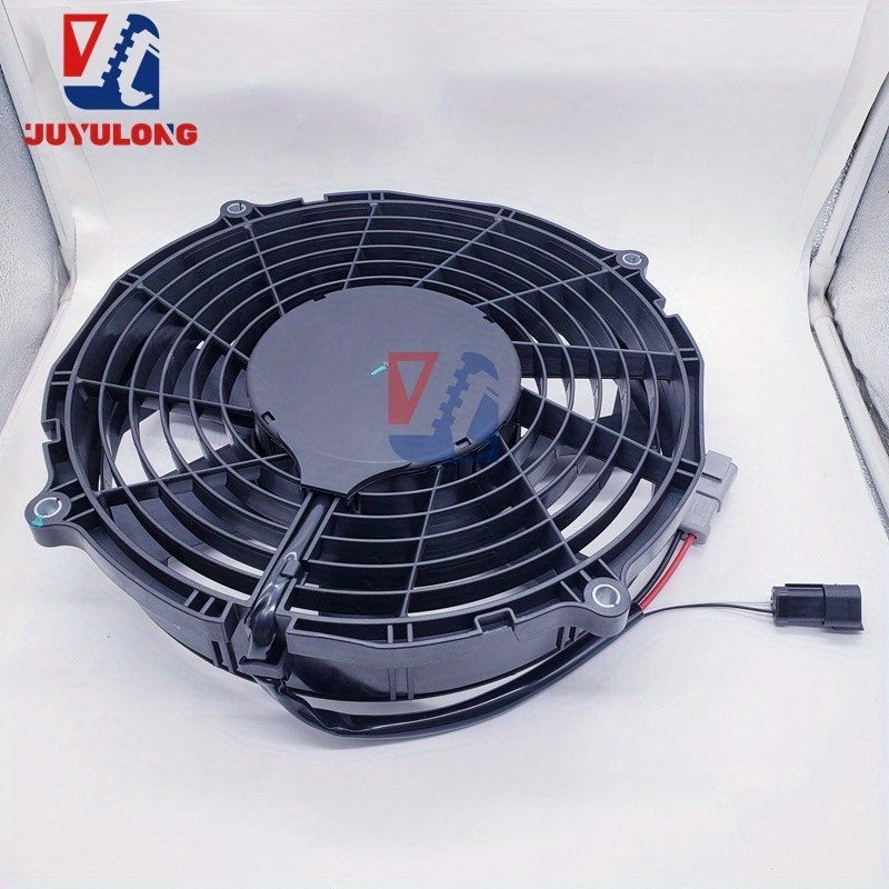 JUYULONG Heavy-Duty Electronic Cooling Fan for Caterpillar Excavators - CAT 330GC, 320GX, 336GX, 349G - High-Quality Construction Machinery Parts, Durable Metal Structure, Heavy-Duty Equipment Cooling, Sturdy Design, Reliable Heat Dissipation