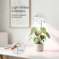 3Pcs Indoor Sunlike Plant Grow Light, Full Spectrum 720° Magnetic Rotatable LED Plant Lamp, 3/6/9H Timer, Dimmable & Height Adjustable, Ideal for Ecological Tank & Decoration, White Version