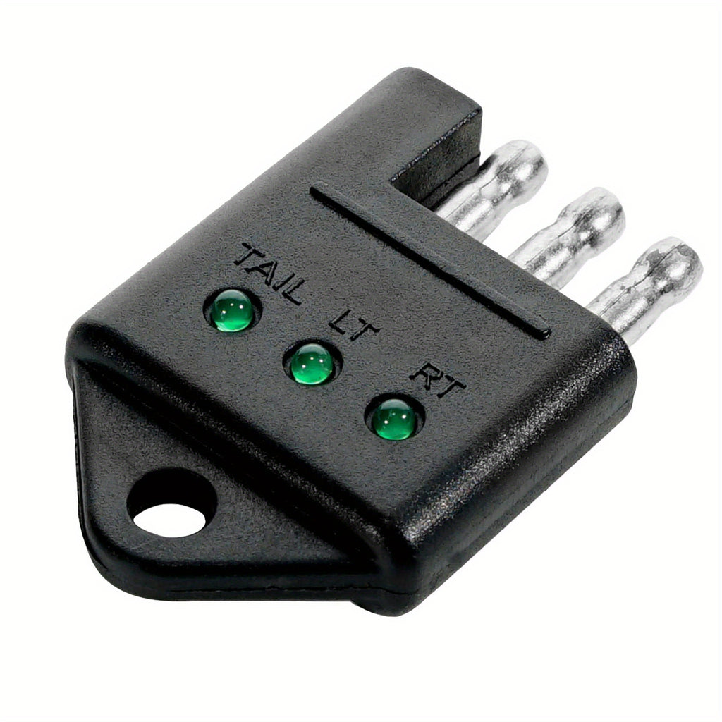 4-Way Trailer Tester Connector – Trailer Wiring Tester, 4-Pin Trailer Light Circuit Tester, Auto Accessory