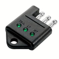4-Way Trailer Tester Connector – Trailer Wiring Tester, 4-Pin Trailer Light Circuit Tester, Auto Accessory
