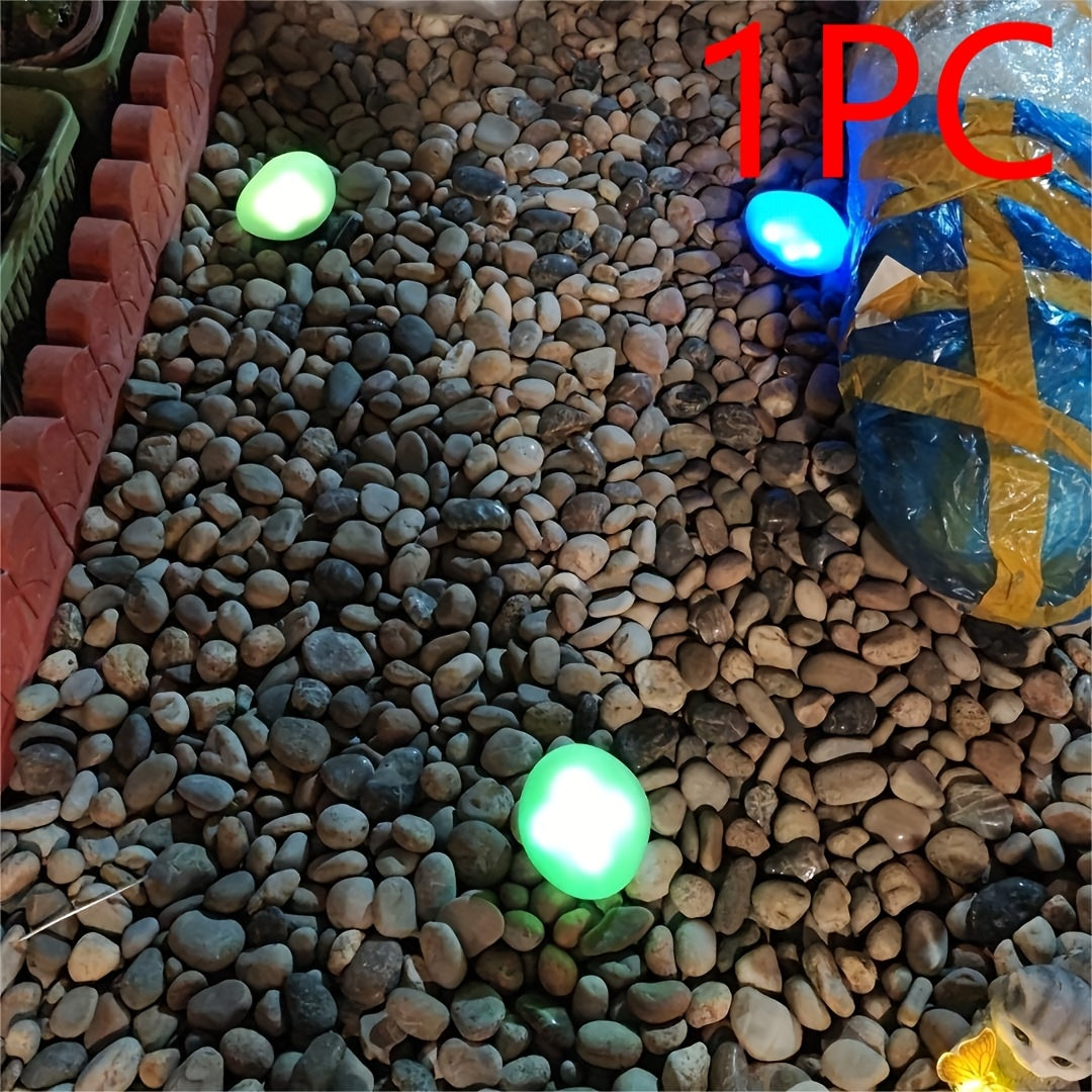 Solar Artificial Stone Light, Indoor & Outdoor Dual-Use Simulation Lighting, Auto On/Off No Wiring Required, Spherical LED Ambient Light, Courtyard Pathway Patio Tabletop Decorative Lighting