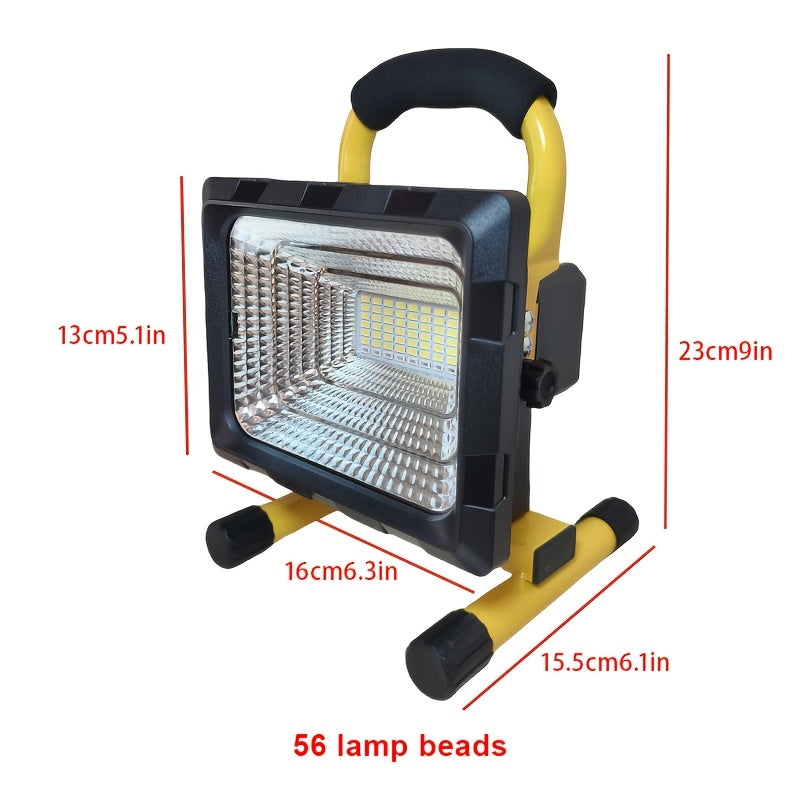 LED Emergency Rechargeable Outdoor Work Light, Super Bright Strong Light for Construction Sites, Camping, Night Market, Street Stall, Square, Handheld Floodlight