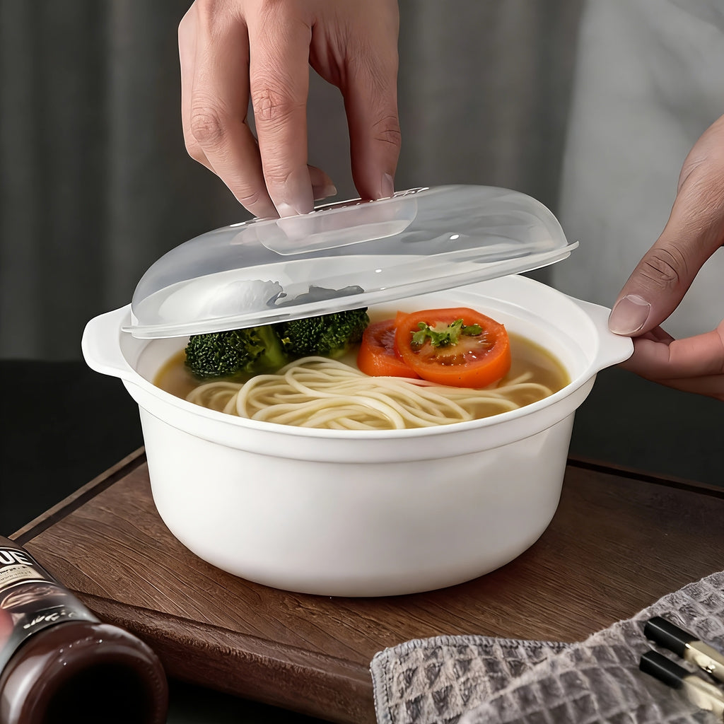 微波炉可加热的碗具,圆形食品级PP5碗具套装（含盖） 健康安全放心 可用于汤碗，饭碗，菜碗 方便面碗 蒸笼加热包子馒头食物, 1-3分钟即可加热食物 厨房好帮手,高端厨房用餐体验