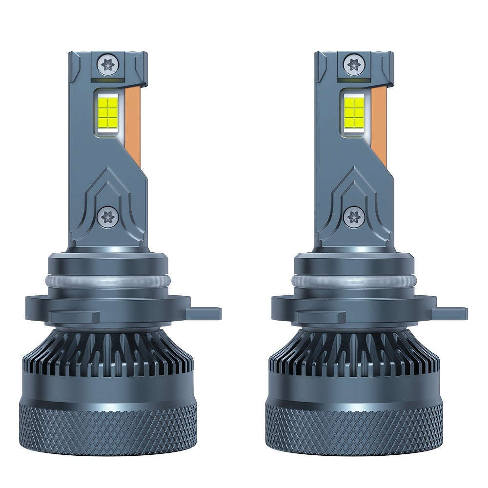 Pair of 220W LED Bulbs, Compatible with H7, H4, H11 and More, Equipped with Two Copper Tubes, Suitable for All Types of Car Headlights, Operating Voltage 12V/24V, Color Temperature 6500K, No Battery Included