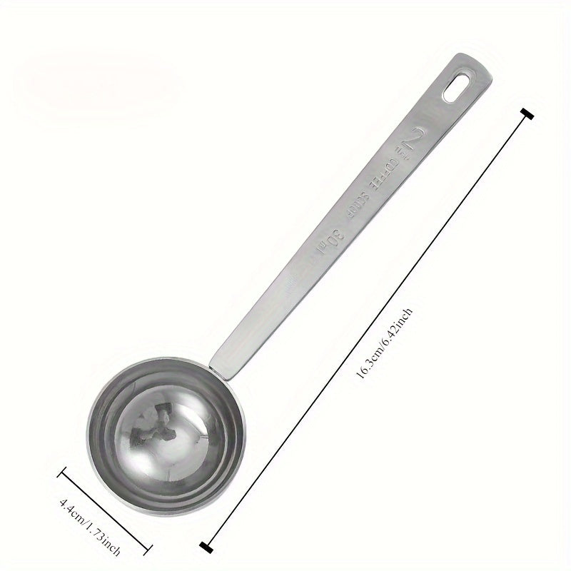 Stainless Steel Long Handle Coffee Spoon, Durable Tablespoon Measuring Spoon for Kitchen and Café Use