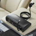 Car charger plug Equipped with Dual USB QC3.0 and Dual Type-C PD Fast Car Charger, Retractable PD 148W+ QC 3.0 Super Fast Charger, 5-in-1 Multi-function Car Charger, Stylish Glossy Finish