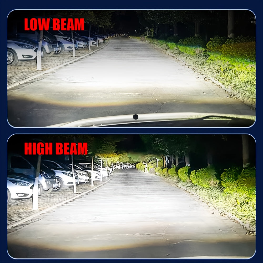 2-Pack H11 LED Headlight Bulbs H11 Super Bright Headlight Bulbs 390W High Power 59500 Lumens 7500K Color Temperature Fits H1, H4, H7, H11 Models Improves Night Driving Safety 900% Brightness Increase HB3, 9005, HB4, 9006, HIR2