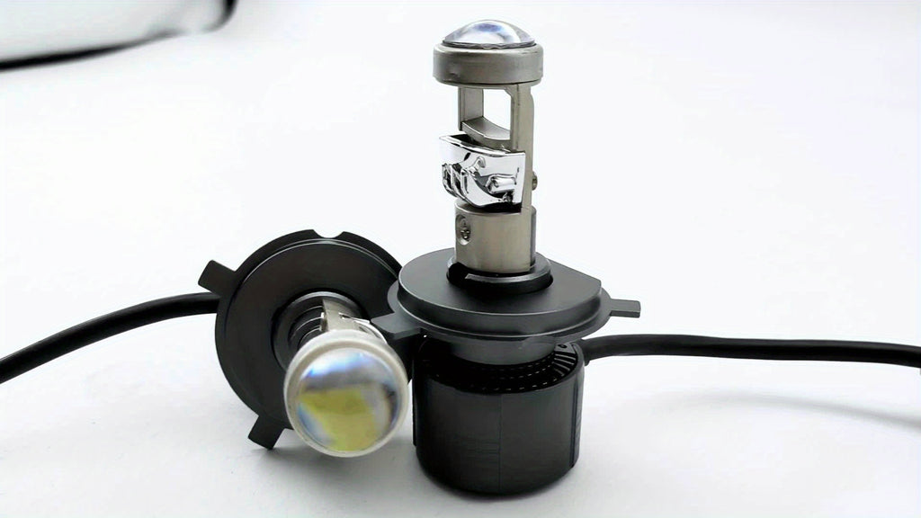 2个装 H7 H4 H11 LED 投影镜头大灯套装，兼容 H8 9005 9006 HB3 HB4 汽车灯泡，采用 6000K Canbus Turbo 高功率迷你汽车/摩托车灯，用于雾灯，不含电池