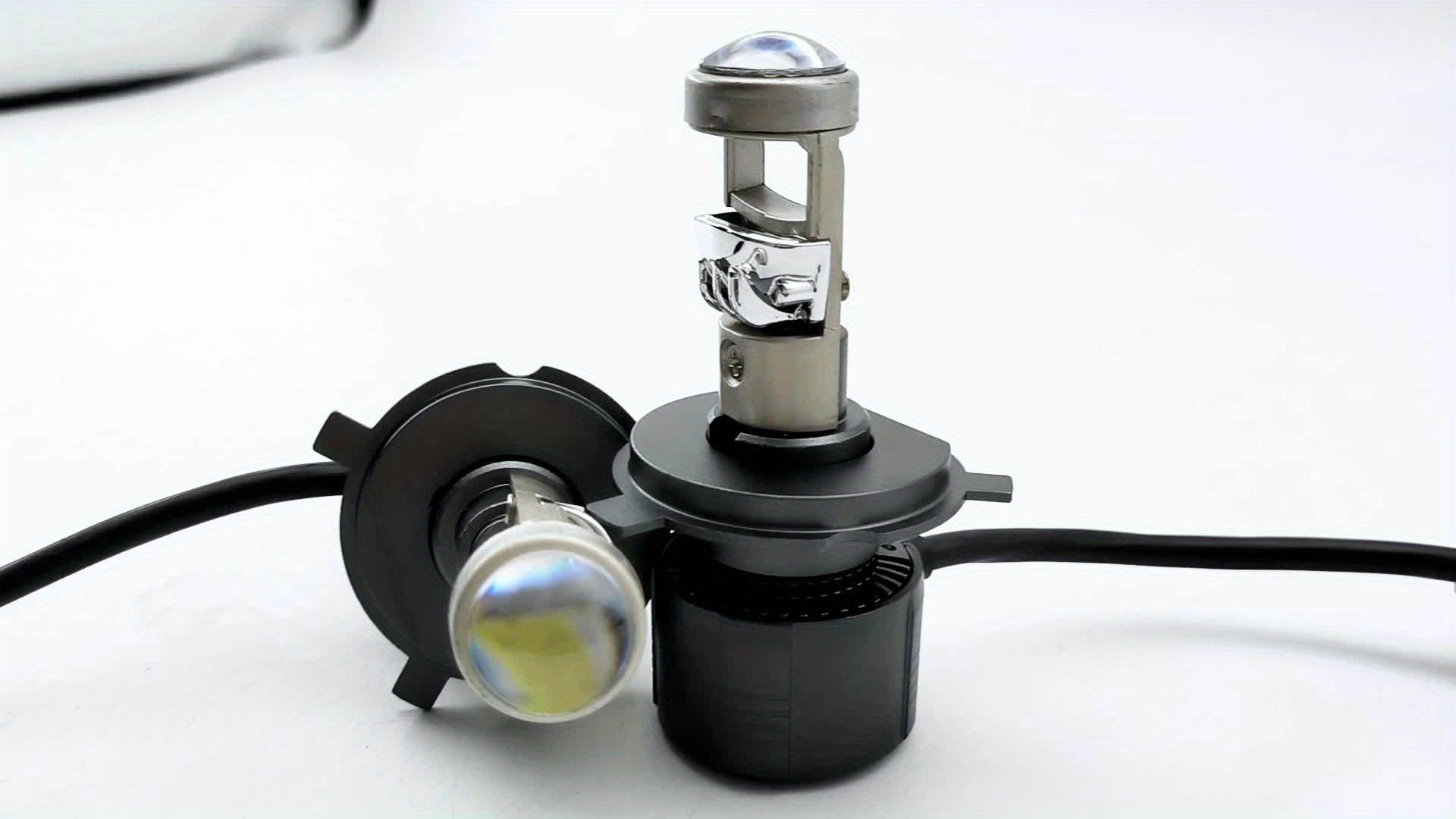 2个装 H7 H4 H11 LED 投影镜头大灯套装，兼容 H8 9005 9006 HB3 HB4 汽车灯泡，采用 6000K Canbus Turbo 高功率迷你汽车/摩托车灯，用于雾灯，不含电池