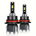 2-Pack ROADSUN LED Car Headlights, 35000 Lumens, 6000K White Light, High/Low Beam, 500% Brightness, CSP Chip, Aluminum Alloy Housing, 12-24V, No Battery Needed, Compatible with H4 H1 H3 H7 H11 9005 9012 H13 9004