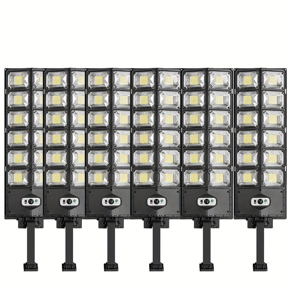 1/2/3/4/6 Pack 504 LED Solar Street Light, Ultra-Bright Outdoor, 6500K Daylight White, Dusk-to-Dawn Sensor Energy Saving Light, Perfect for Home Decoration, Courtyard, Garage, Foyer, Pathway, Adjustable Bracket, Easy Installation