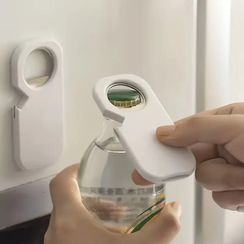 Magnetic Bottle Opener, Can Opener & Tab Opener – 3-in-1 Multi-Function Home Opener for Beer, Beverage Cans & Pull-Tab Cans