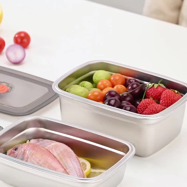 5-Piece Stainless Steel Airtight Food Storage Container Set | Leak-Proof Lunch Box for Office, Gym, Freezer | Meal Prep, Camping & Picnic Premium Choice