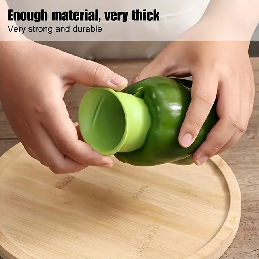 2Pcs Pepper Seed Remover, Plastic Jalapeño Core Remover, Multifunctional Household Chili Deseeder Kitchen Tool