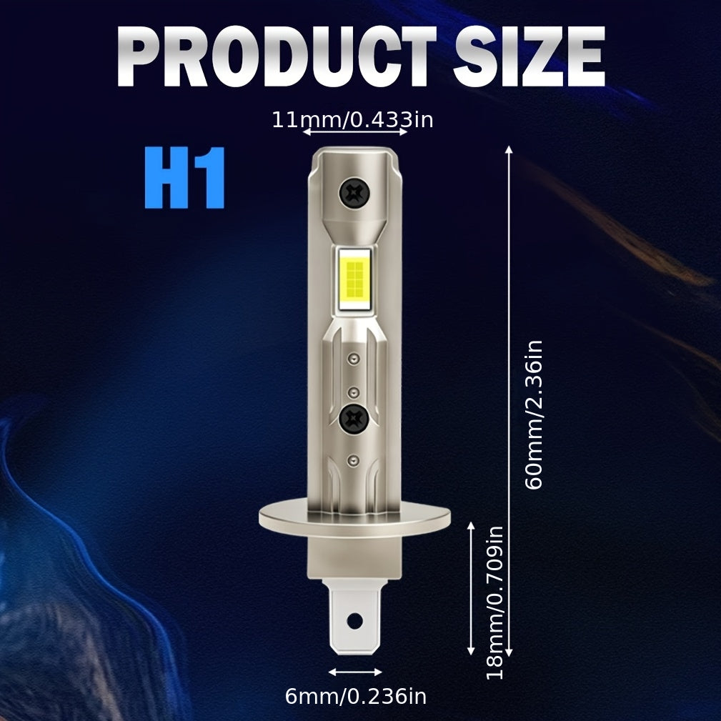 H1 LED Light 3570 CSP Chip Daytime Running Light Car Headlight Plug-and-Play