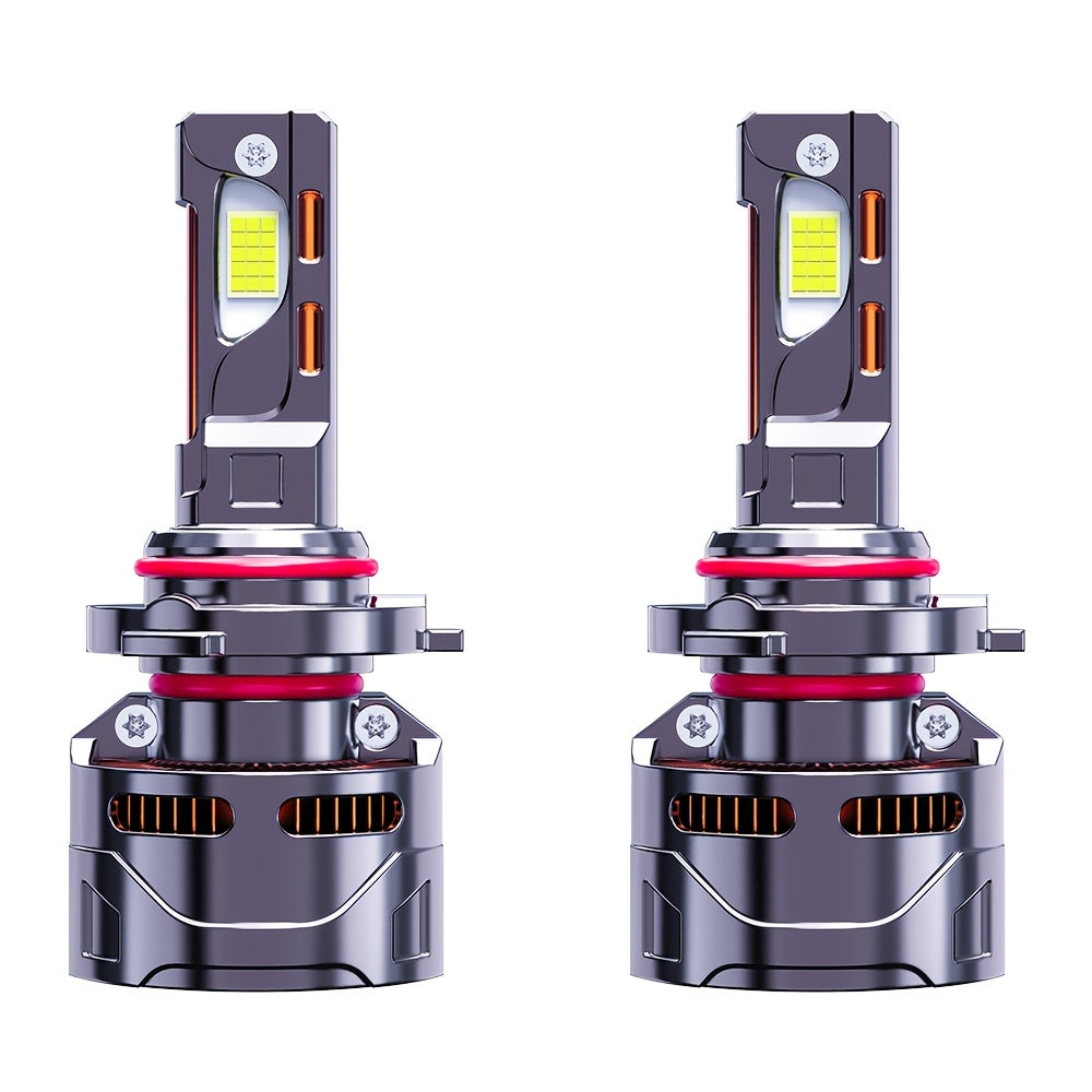 2-Pack Car LED Headlights - 380W, 600,000 Lumens, 1200% Brightness Increase, H1, H4, 9003, HB2, H7, H18, H11, H9, H8, 12V-24V, External Driver, High/Low Beam and Fog Light, Plug-and-Play, No Battery Needed. H11 Car LED Headlights