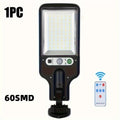 1 Piece 108/117COB Sensor Street Light, ABS Material, 28/60/72LED Ultra-High Power, Remote Control, 3 Functional Modes, Switchable Automatic Lighting in Darkness, High-Power Outdoor Recessed Mounting, Suitable for Roads