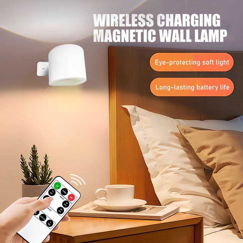 1 Set Smart Rechargeable Wall Light, Adjustable Brightness, Easy Installation, 3 Light Modes (White Light, Warm Light, Mixed White & Warm Light), Dual-Head Lighting Design, Suitable for Bedroom, Living Room, Bathroom, Study