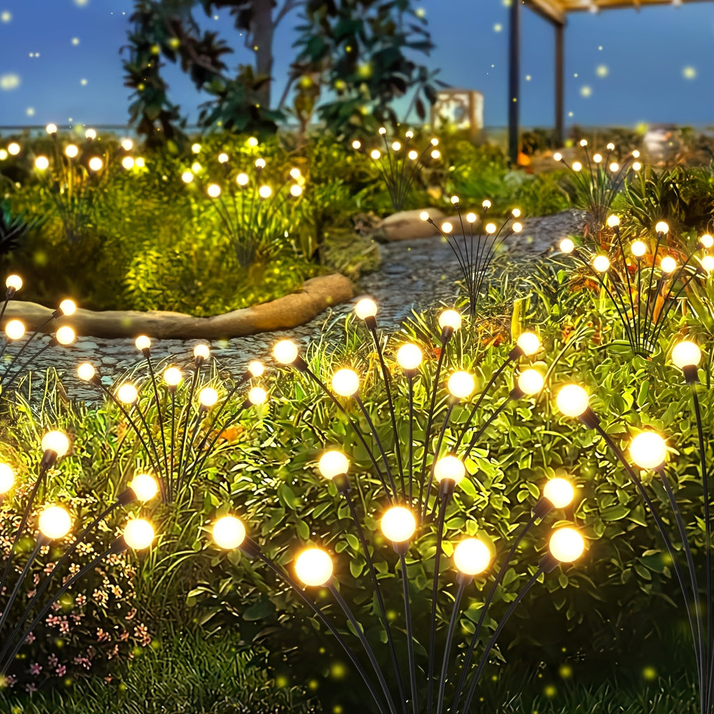 40/20/10 LED Solar Firefly Light Outdoor Solar Lighting LED Garden Decoration 8 Modes Adjustable Cafe Decoration Park Decoration Commercial Lighting Landscape Lawn Path Decoration Light Up Your Garden Halloween Decoration