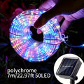 Solar LED tube light, 8 modes optional - 50/100/200/300 LED beads, new spring design, compatible with flexible wiring, specially designed for garden, wedding, Christmas decoration, supports solar charging