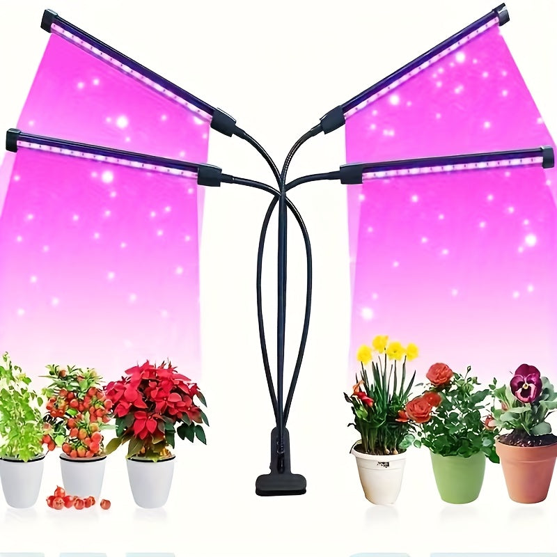 Clip-On Plant Grow Light, Suitable for Indoor Greenhouse Hydroponic System Tent Flower Seedling Plant Lighting