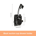 Musurjoy Bathroom Shower System Wall Mount Shower Head Holder - Adjustable Angle Shower Bracket, Silver Black Gray, No-Drill Wall Mount, Father's Day Gift, New Summer Product