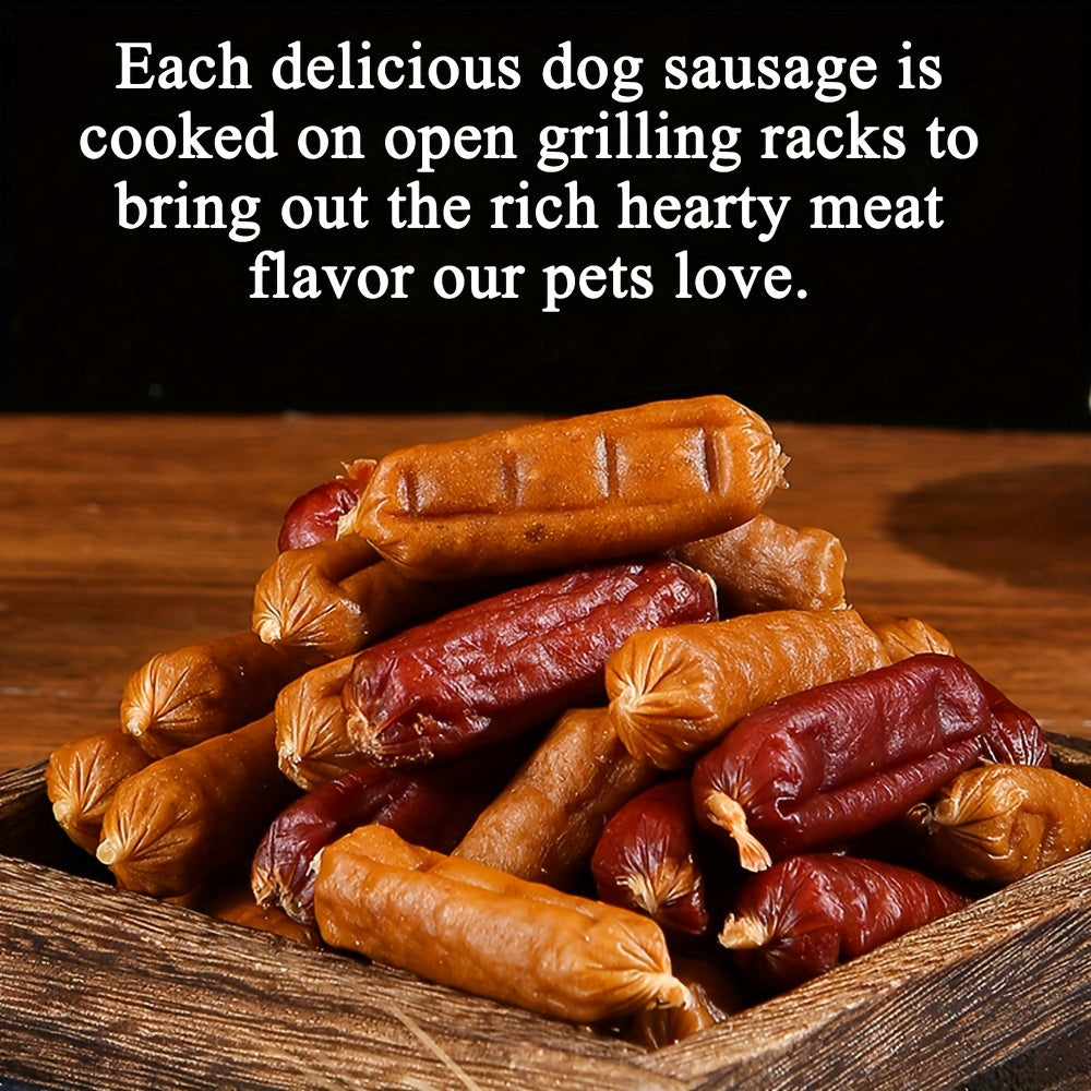 【狗狗專用】嫩雞鴨肉香腸 - 適合小型、中型和大型犬 - 由新鮮肉和高蛋白營養成分製成，適合正向訓練的零食