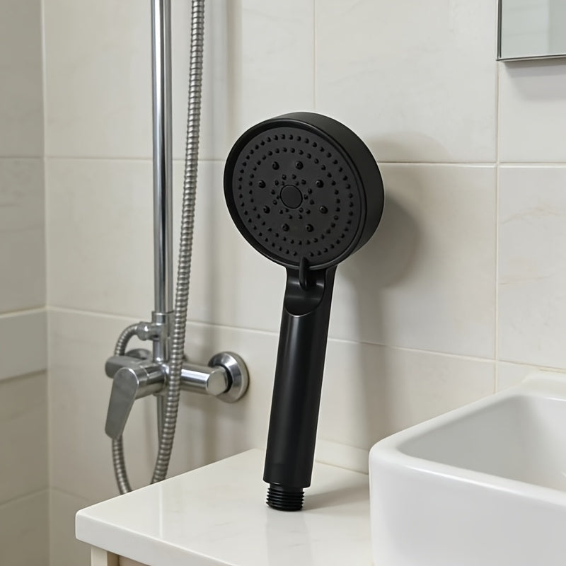1pc 5-Mode Adjustable High Pressure Water-Saving Handheld Shower Head - Powerful Booster Shower Head, Bathroom Upgrade Accessory for Shower & Home Renovation - Great Gift for Mother's Day, Father's Day, Housewarming - Easy Install