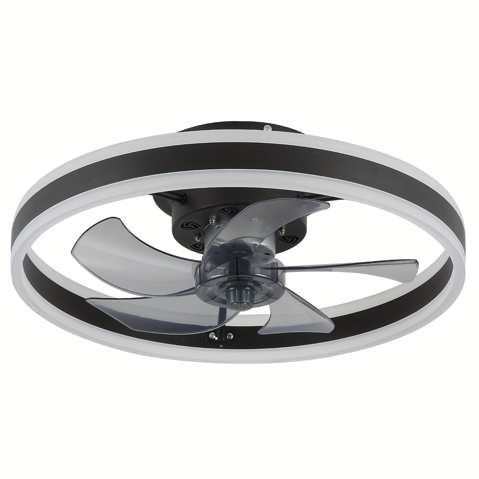 Ceiling Fan with Light, 6 Speed Levels & 3 Color Dimmable LED, Remote & APP Dual Control, Reversible Wind Direction, Ultra-Thin Flush Mount Ceiling Fan, Ideal for Home Decoration, Living Room, Bedroom