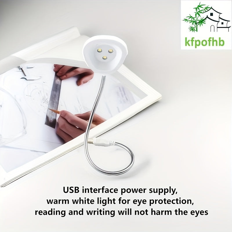 Universal USB light, metal flexible hose, lighting angle freely adjustable, soft light, portable, very suitable for living room, study, desk lamp, perfect gift for students/colleagues/friends