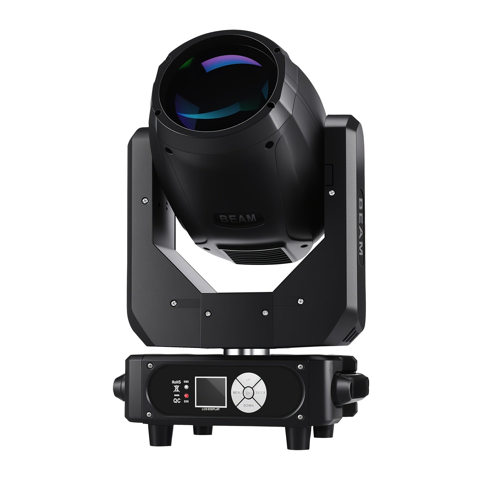 350W beam light, DJ stage light, black moving head light, moving head light, spotlight, stage light - DMX512 control, with 15 colors and 13 gobo patterns, voice/sound activation, aluminum alloy housing