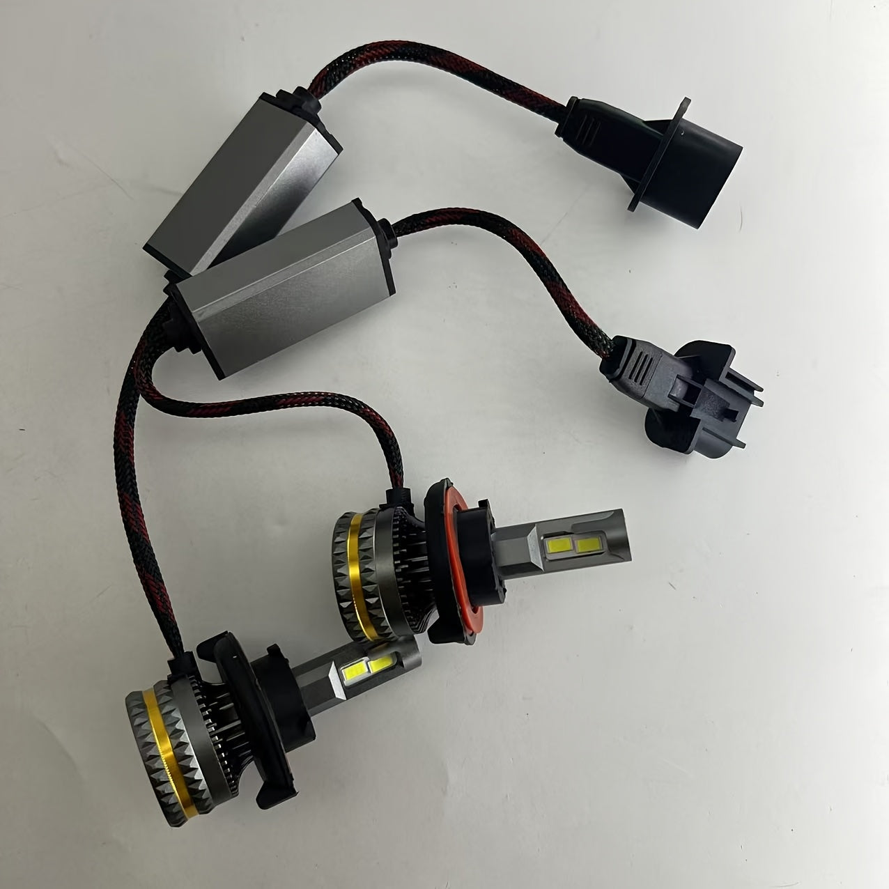 2-Pack H7 H4 H11 LED CANBUS Lights H1 H3 9005 HB3 9006 HB4 H8 H9 9012 HIR2 9007 H13 Car LED Headlight Bulbs 220W 12V 24V Auto Headlights, No Battery Included