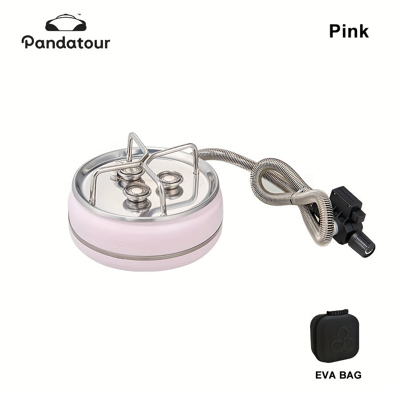 Pandatour Outdoor 3-Burner Camping Stove - Portable Gas Stove with Trigger Ignition, Ideal for Backpacking, Picnic & Road Trips (Gas Canister Not Included), Camping Stove | Compact Stove | Trigger Ignition
