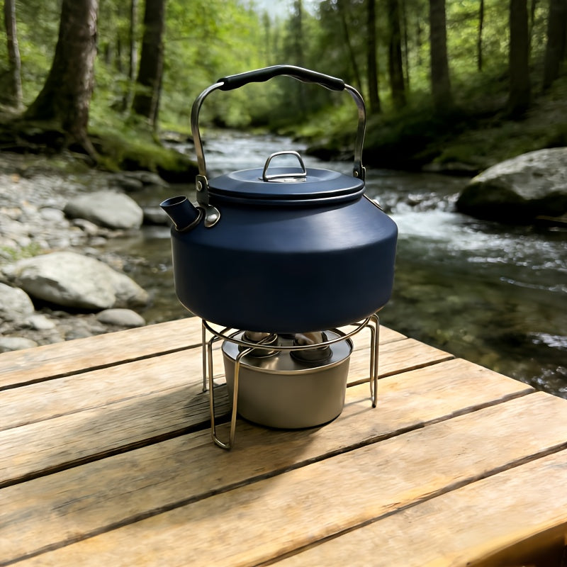 Outdoor Portable Stove 2-Piece Set, Does Not Include Liquid Fuel, For Cooking Only, Not for Food Contact, Lightweight Burner & Bracket Combo, Ideal for Camping, Hiking, Road Trips & Outdoor Travel with Family & Friends