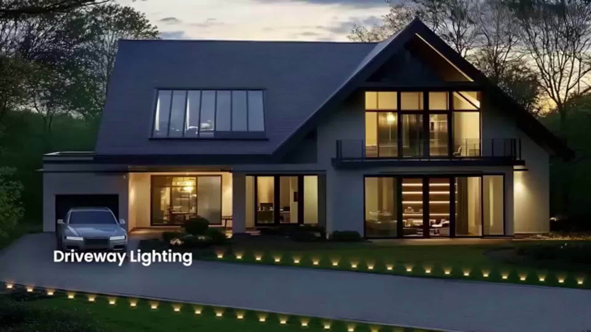 24-Piece Waterproof Outdoor Ground Light, Solar Courtyard Light, IP44 Waterproof, LED Landscape Garden Light, Suitable for Courtyard, Driveway, Walkway (Cool White / Warm White Dual Color)